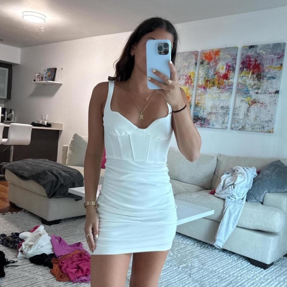 Zara White Mini Dress